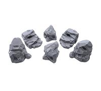 EnderToys Paquete de Roca de Piedra, Paisaje de Terreno para Mesa de 28 mm miniaturas Wargame, 3D Impreso y pintable