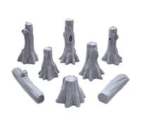 EnderToys Troncos y troncos de árbol de pantano - Terreno DND - Paisaje RPG de mesa y terreno de juego de guerra para miniaturas de 28 mm