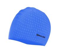 Endless EL1021 Comfortable Silicon Swimming Cap with Bubble Design | Blue | Material : Silicon | Elastic Waterproof Swimming Cap for Long and Short Hair with Thicker Edge | For Adults, Women and Men