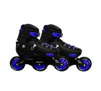 Endless EL1033 Inline Adjustable Skates Large 39 EUR (UK 5.5) - 43 EUR (UK 9) for 12 Years and Above | Blue | Aluminium Chassis and 100 mm PU Three Wheels | with ABEC 9 Bearings | Indoor and Outdoor