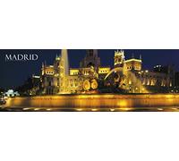 ENDLESS LATITUDE UN TOQUE DE ELEGANCIA. Póster panorámico de Madrid nocturno (España - Spain): “Fuente de Cibeles” (100cmx35cm).