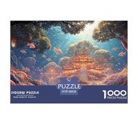 Endless Lotus Pond 1000 Piezas Corte Preciso Rompecabezas Underwater Temple Vibrante Jigsaw Regalo Niños 38x26cm/1000pcs