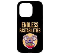 Endless Pastabilities, Cool Koala Eats Pasta Illustration Carcasa para iPhone 15 Pro