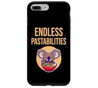Endless Pastabilities, Cool Koala Eats Pasta Illustration Carcasa para iPhone 7 Plus/8 Plus