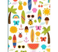 Endless Summer Notebook: A Fun Tropical Journal with Surfboards, Sunglasses, Palm Trees and more - 110 Lined Pages for Journaling, Writing, and Beach Daydreams