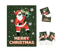 Endlessed Never Gonna Give You Up Christmas Endlessed Never Gonna Give You Up Tarjeta de felicitación de Navidad con purpurina, tarjeta de felicitación creativa para cajas de regalo de cumpleaños de