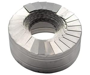 endmanschette Cinturón de segmento 18mm x 5mtr ALUMINIO VIRGEN PLATA