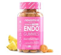 Endo Gominolas - Inositol Myo y D Chiro, Sauzgatillo, Vitamina B6, Cúrcuma y Probioticos Mujer Flora Intima - Vegano y Sin Gluten - Myo Inositol para Equilibrio Hormonal - 60 Gominolas - Novomins