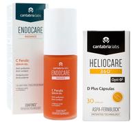 Endocare Radiance C Ferulic Sérum gel 30 ml + Heliocare 360º D Plus 30 caps