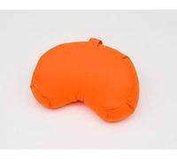 Endon Lighting British Made Zafu de meditación en forma de riñón, pendiente 7 "parte trasera, delantera de 4,5 cm, Orgánica, Relleno de trigo sarraceno, naranja