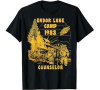 Endor Lake 83 Camp Counselor Droshipping Fashion Unisex 100% Cotton Short-Sleeve T-Shirts Black M