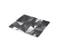 ENDORFY Alfombrilla para ratón Crystal Black L, 450 x 400 mm, tamaño L, guía para ratón Lisa, Borde Impreso, Base de Goma Antideslizante, diseño Elegante