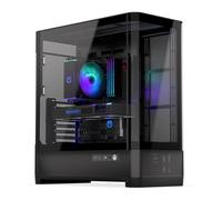 ENDORFY Aquarius 8000 Flex - Carcasa para tanque de peces ATX, diseño panorámico de cristal, AIO hasta 420 mm, enfriador de CPU de hasta 179 mm, espacio para 10 ventiladores, USB-C 10 Gbps, GPU hasta