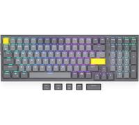 ENDORFY Celeris 1800 - Teclado inalámbrico QWERTY BT de 2,4 GHz, SideTune, Yellow de Gateron Switches, FR4-Top Plate para una Mejor Experiencia de Escritura