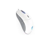Endorfy gem plus onyx white, ratón ligero para jugadores, sensor paw3
