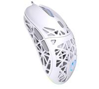 ENDORFY Liv Onyx White - Ratón para Videojuegos (54 g), máximo 12.000 PPP, PixArt PAW3311, Kailh GM 4.0, USB-A, Software dedicado, retroiluminación ARGB, EY6A021