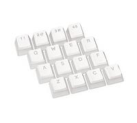 ENDORFY PBT Pudding Onyx White Keycaps, Juego de 104 keycap, Escritura Clara, Material PBT Duradero e indeleble, diseño ANSI de EE. UU. | EY0E003