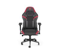 Endorfy scrim rd butaca para jugar asiento de malla negro, rojo