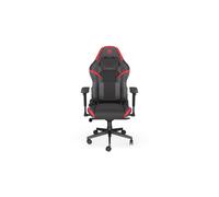 Silla ENDORFY SCRIM RD Black-Red ajuste ángulo 90-150º soporte 120kg cuero PU