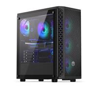 ENDORFY Signum 300 ARGB, Caja ATX para PC, Panel Frontal de Malla, Panel Lateral de Cristal Templado, Ventilador de Caja ARGB PWM de 4x120 mm Incluido, GPU de hasta 325 mm, EY2A006