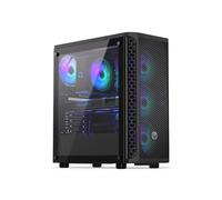 ENDORFY Signum 300 ARGB, Caja ATX para PC, Panel Frontal de Malla, Panel Lateral de Cristal Templado, Ventilador de Caja ARGB PWM de 4x120 mm Incluido, GPU de hasta 325 mm, EY2A006