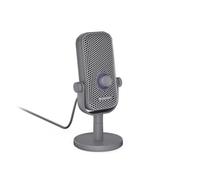 ENDORFY Solum Voice S Alt Gray, micrófono para PC para juegos, podcast, streaming, iluminación RGB, USB Plug & Play, botón de silencio, regulador de ganancia, cardioide