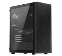ENDORFY Ventum 400 Air - Carcasa para PC ATX con cristal templado, 4 ventiladores Stratus 120 PWM, malla frontal, USB-C, soporte para AiO de 360 mm, funda para videojuegos Mini-ITX mATX ATX