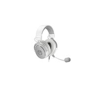 ENDORFY VIRO Onyx White, Auriculares Over Ear, par Adicional de Almohadillas de Tela, micrófono Desmontable, Cable Desmontable | EY1A004