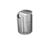 ENDOS PAPELERA PEQUEÑA 1,25L ACERO INOXIDABLE TAPA BASCULANTE
