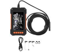 Endoscope Handheld Waterproof 8mm Camera 1080P HD 4.3 Inch LCD Screen Portable Inspection Tool for Mechanics Plumbers Electricians Orange