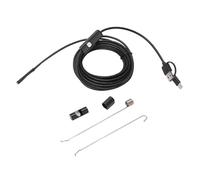 Endoscopio 5,5mm 3 en 1 Cámara de Boroscopio USB IP67 Cámara de Inspección Impermeable con Interfaz Tipo C para Mantenimiento de Inspección (3,5 Millones)