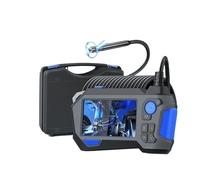 Endoscopio boroscopio Industrial giratorio de 360 grados, lente Dual de 8MM con cámara de inspección Digital LCD de 4,3 pulgadas for orificio de motor de coche(1m)