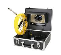 Endoscopio, Cámara de Video de inspección de tubería de 9 "Monitor de 9", IP68 HD 1000TVL Drene el Sistema de endoscopio Industrial de la tubería de alcantarillado con 1 2pcs LED(10m)