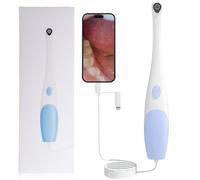 Endoscopio Cámara Oral HD 1440P Cámara Intraoral con 8 Luces LED Espejo Dientes Compatible con iPhone, Android e iOS, Video Inspección de Dientes de Animales para Personas y Mascotas, Plug and Play