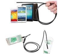 Endoscopio de 7 mm, objetivo de cámara de 2 m, impermeable, 6 LED, endoscopio Android, mini USB, cable endoscópico