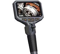 Endoscopio de boroscopio de doble lente con luz, cámara HD 1080, tarjeta SD 32G, cámara impermeable IP67 de 8 mm, cable semirrígido 16.5 pies