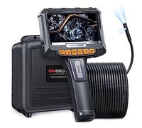 Endoscopio de Doble Lente, SGAINUL Cámara de Inspección Pantalla IPS de 5 Pulgadas, Endoscopio Industrial con 6+1 LED, Cámara Impermeable IP67, Tarjeta de 32 GB