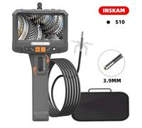 Endoscopio Giratorio de 360° 5 Pulgadas, cámara inspección endoscópica IPS 3,9 mm, endoscopio Industrial mecánico automotriz(S10 3.9MM Screen)