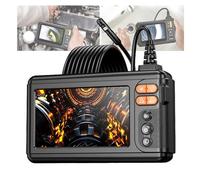 Endoscopio Industrial, con Pantalla de 5", Lente Dual de 8,5 mm, clasificación de impermeabilidad Ip67, resolución de 1080p, Longitud de Tubo de 5 m, duración de batería de 3 Horas