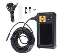 Endoscopio Industrial Impermeable Tipo-C Recargable Cámara De Inspección De Lentes Doble Lente Con Pantalla 4.3 Pulgadas 8 LED Herramienta Inspección Sonda Flexible
