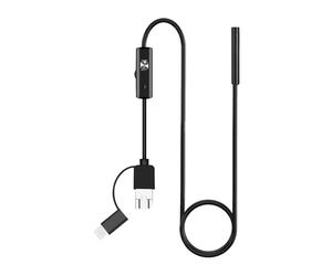 Endoscopio industrial, lente de 5,5 mm, cable de 11 pies, cámara de alcantarillado impermeable para tuberías, mecánica, inspección, navegación, hogar, construcción, mantenimiento