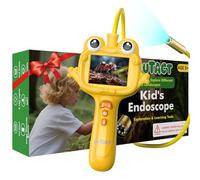 Endoscopio para niños, OUTACT Endoscopio para móvil con pantalla de 2,4 pulgadas, IP67 resistente al agua, actividades STEM exploran juguetes naturales, regalo de Navidad cumpleaños