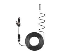 Endoscopio USB Con Luces LED - Cámara Endoscopio HD Con Interfaz Tipo C, Inspección De Tubo | Ip67 Cable Semi-rígido Impermeable Con 6 Luces LED, Ideal Para El Trabajo De Inspección De Canaliat