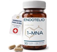 Endotelio 1-MNA, 29 mg por cápsula vegana, metabolito de vitamina B3 | Complemento alimenticio, 30 cápsulas / 30 días, 1 al día con comida, vegano, sin gluten ni proteínas de la leche