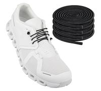 Endoto 2 Pares Cordones Elasticos para ON Cloud 5 & 6 Running Zapatillas, Cordón Sin Atar de Repuesto Laces (Negro, 26 pulgadas)