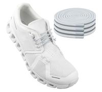 Endoto 2 Pares Cordones Elasticos para ON Cloud 5 & 6 Running Zapatillas, Cordón Sin Atar de Repuesto Laces (Glacier, 18 pulgadas)