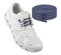 Endoto 2 Pares Cordones Elasticos para ON Cloud 5 & 6 Running Zapatillas, Cordón Sin Atar de Repuesto Laces (Azul Marino, 26 pulgadas)