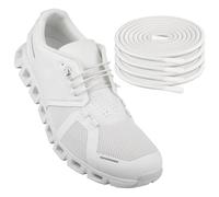 Endoto 2 Pares Cordones Elasticos para ON Cloud 5 & 6 Running Zapatillas, Cordón Sin Atar de Repuesto Laces (Blanco, 18 pulgadas)