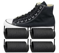 Endoto 2 Pares Cordones para Converse Zapatillas, Repuesto Planos Shoelaces Laces Lazos(Negro,60 pulgadas)