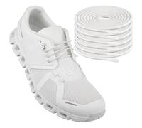 Endoto 3 Pares Cordones Elasticos para ON Cloud 5 & 6 Running Zapatillas, Cordón Sin Atar de Repuesto Laces (Blanco, 18 pulgadas)